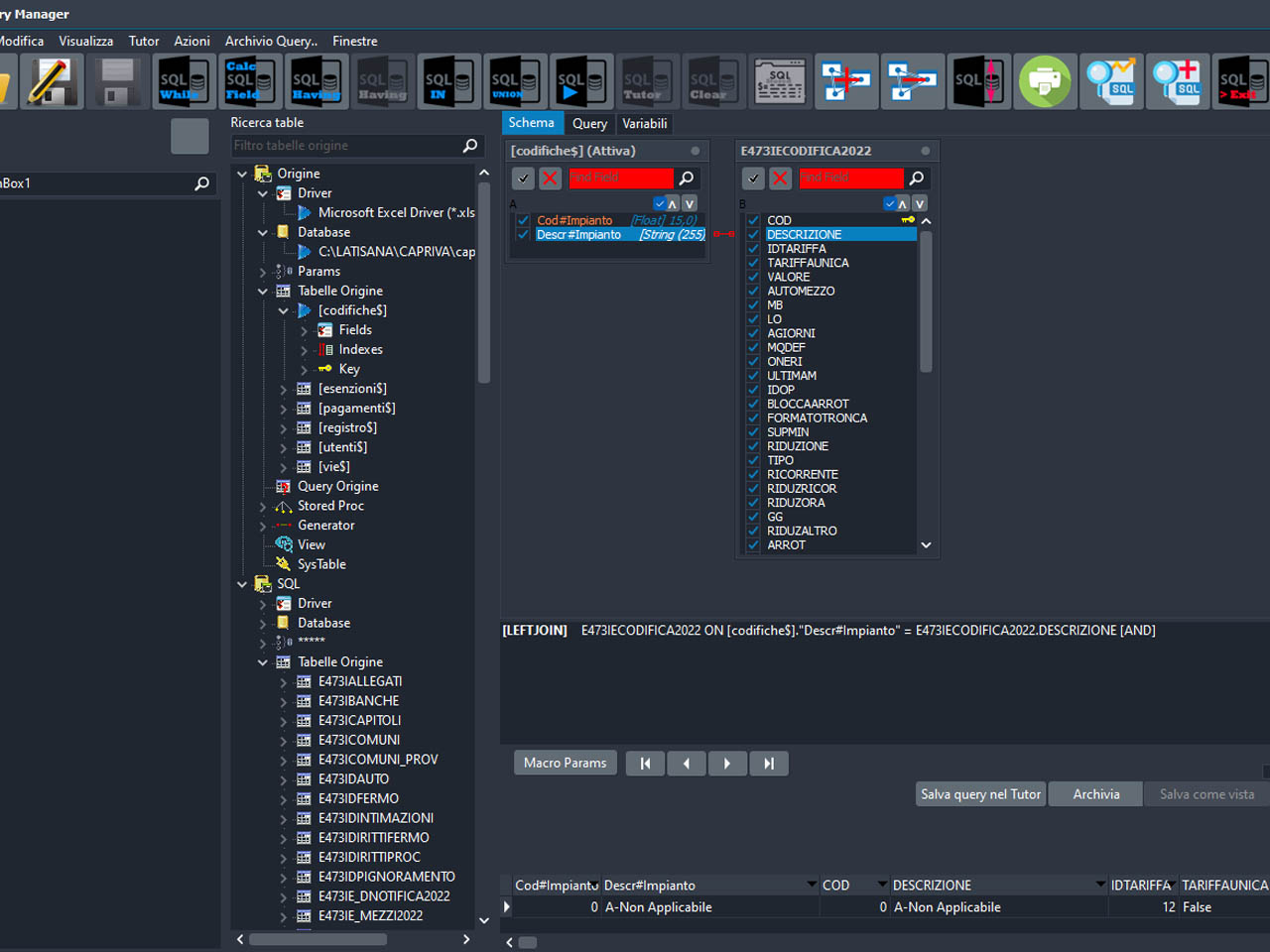 Import DB, Export DB, Update DB